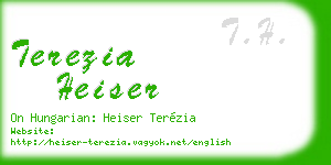 terezia heiser business card